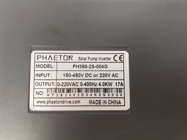 Biến tần PHAETON PH380-2S-004G - hình số 5